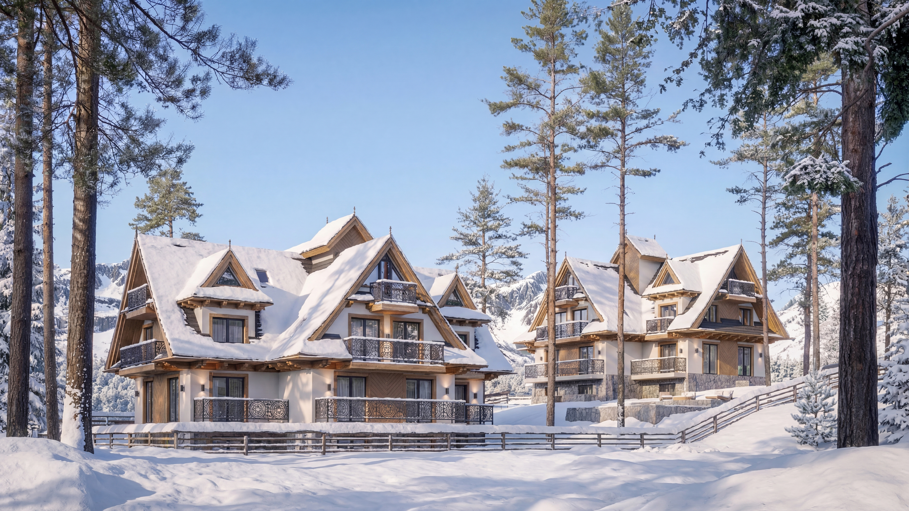 Wizualizacja — ujęcie 1 (zima)