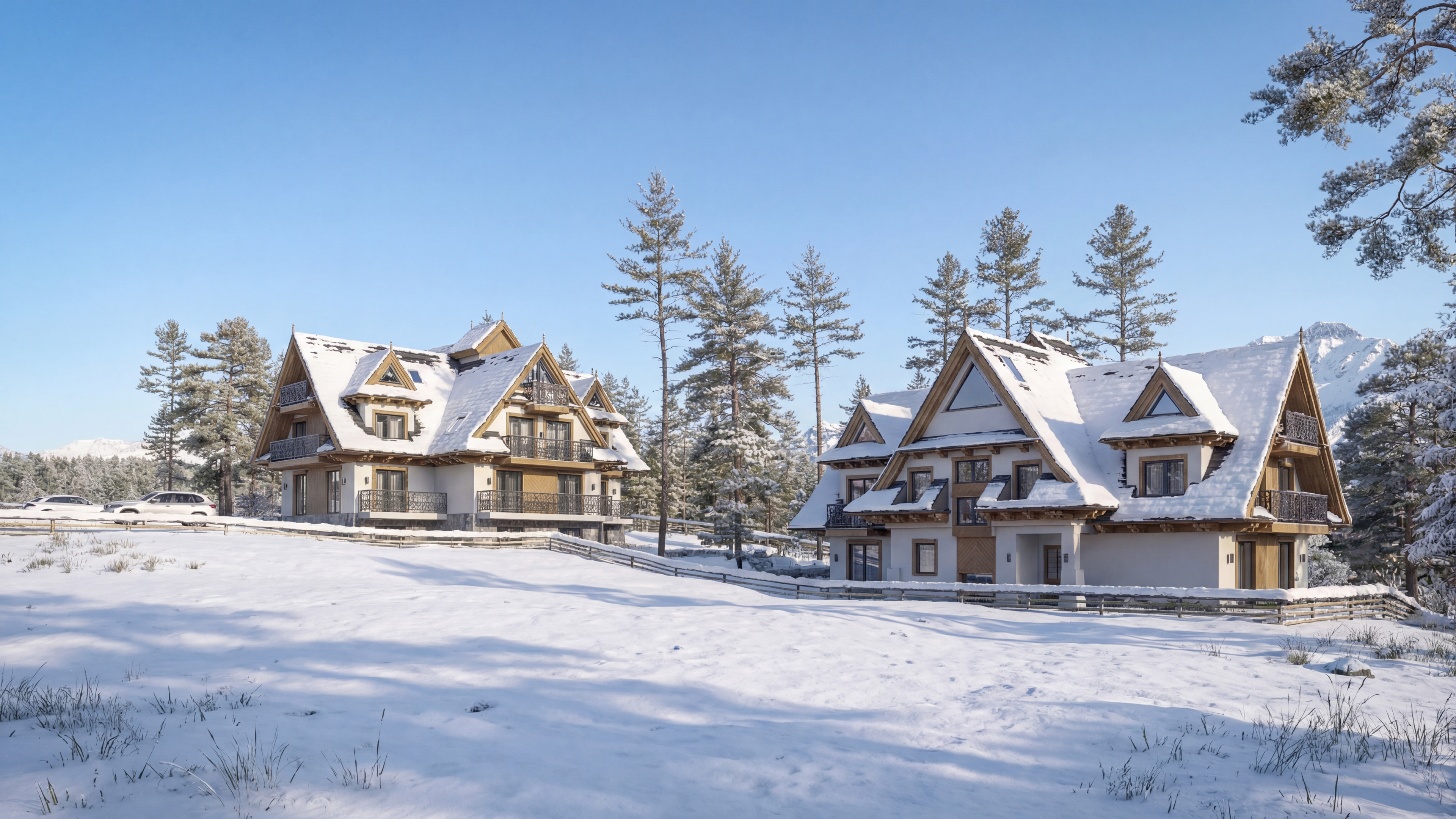 Wizualizacja — ujęcie 2 (zima)